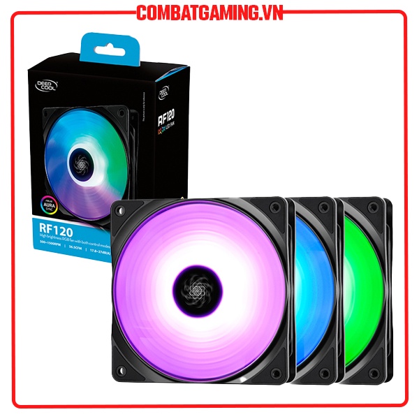 Bộ 3 Quạt Máy Tính DEEPCOOL RF120 RGB