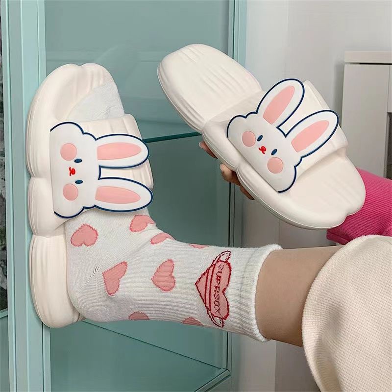Dép Đi Trong Nhà Đế Dày Chống Trượt Dễ Thương Cho Nữ