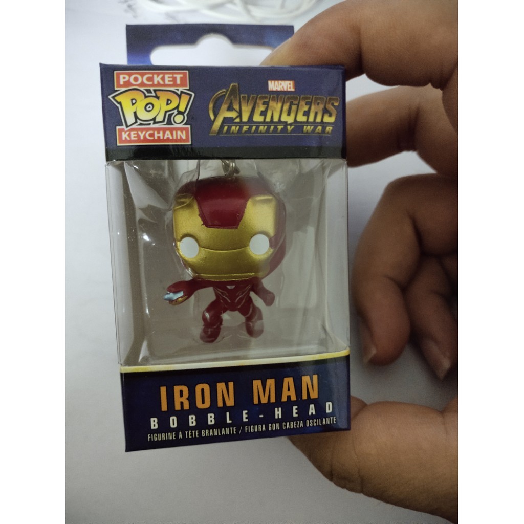 Móc khóa hình nhân vật siêu anh hùng Marvel Iron man Spider-Man Hulkbuster Thanos trong The Avengers