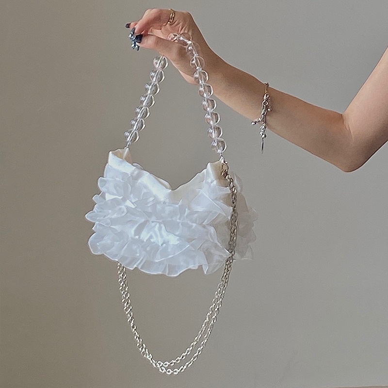 TÚI REN QUAI NGỌC 36033 PHONG CÁCH RETRO HÀNG CÓ SẴN ZIU.BAGS