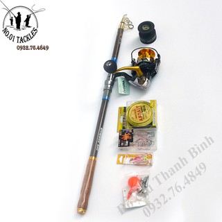 Combo bộ cần câu máy đứng cao cấp số 1