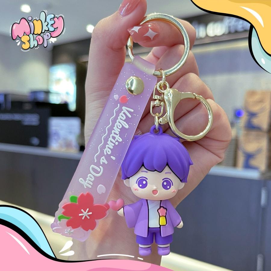 Móc Khoá Cặp Đôi Valentine Dễ Thương Nhiều Mẫu Phụ Kiện Túi Xách, Balo, Cặp Xách, Ô tô Cute 02MKBe -Minkey