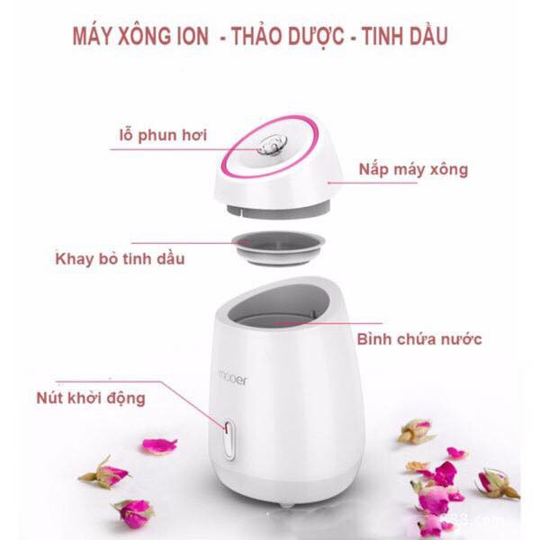 [Rẻ Vô Địch] Máy xông hơi da mặt thảo dược,hoa quả tươi tặng 1 mũ ủ tóc