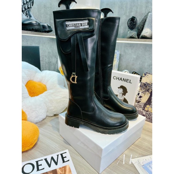 Boot Dio Đế 3p Mũi Tròn Da Mềm Êm Fullbox Bill Túi Cao Cấp