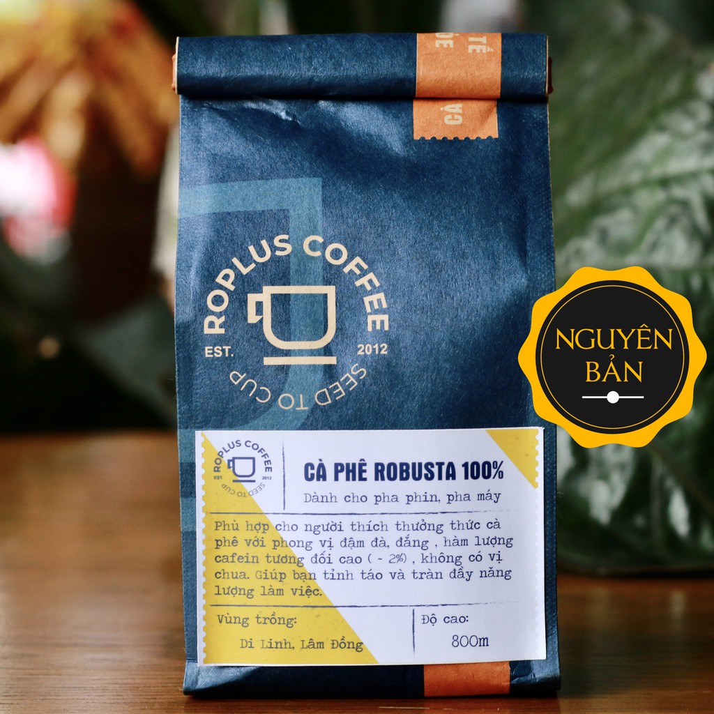 Cà phê Robusta Honey nguyên chất 100% pha phin, pha máy vị đắng thanh đậm từ ROPLUS COFFEE