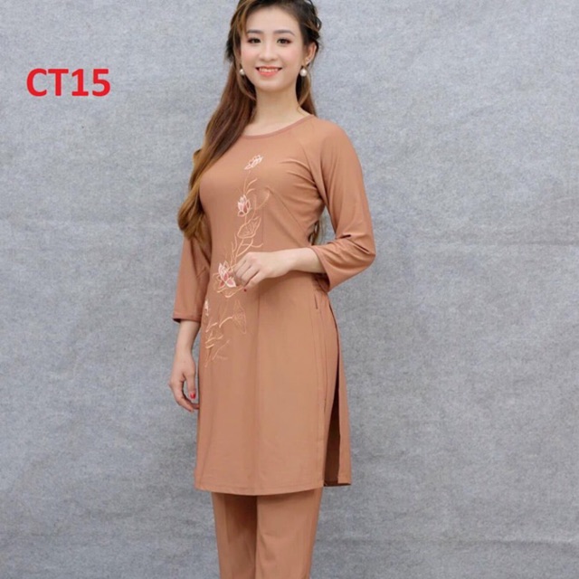 Đồ đi chùa cách tân_ Màu gạch