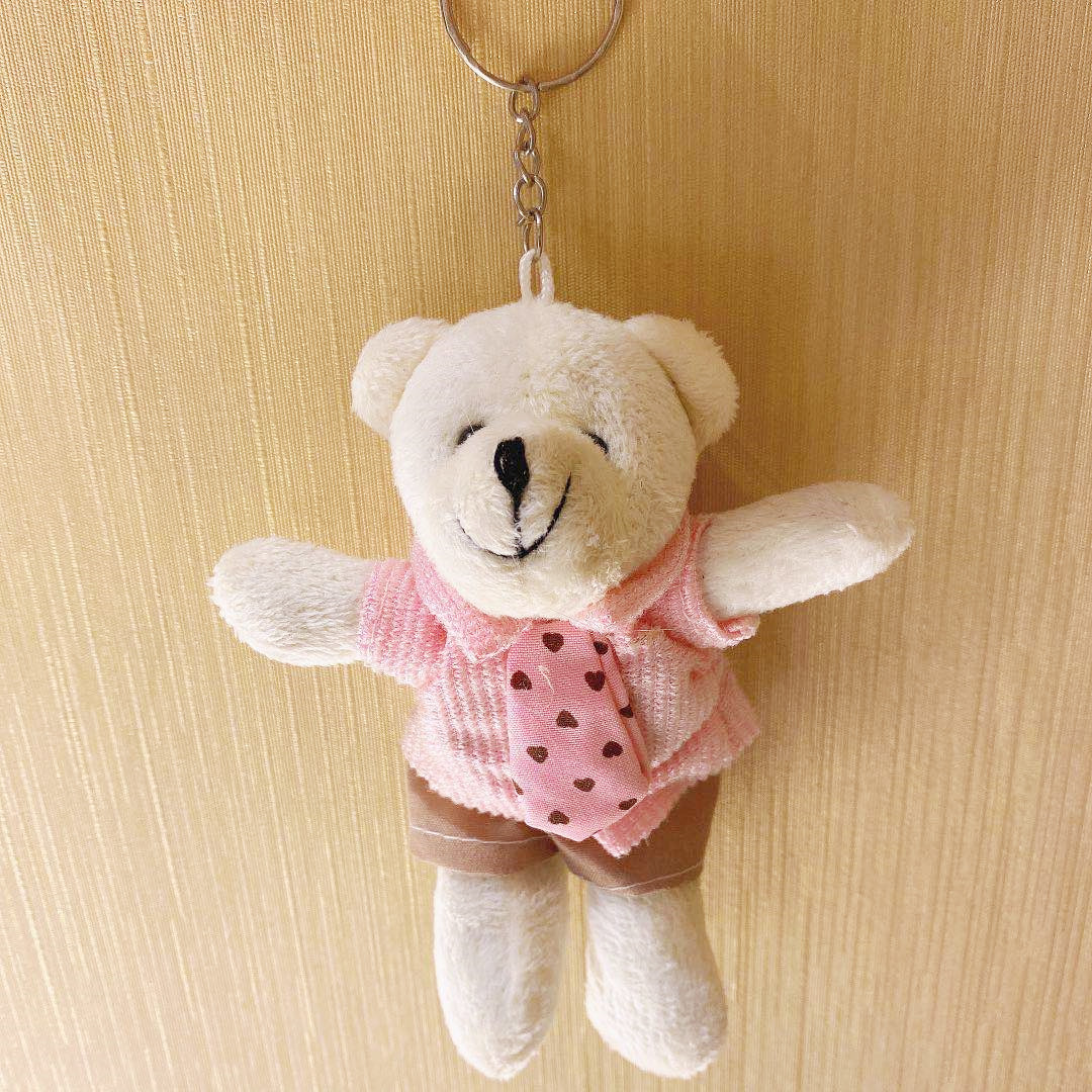 Móc chìa khóa hình chú gấu xinh xắn phong cách Hàn Quốc