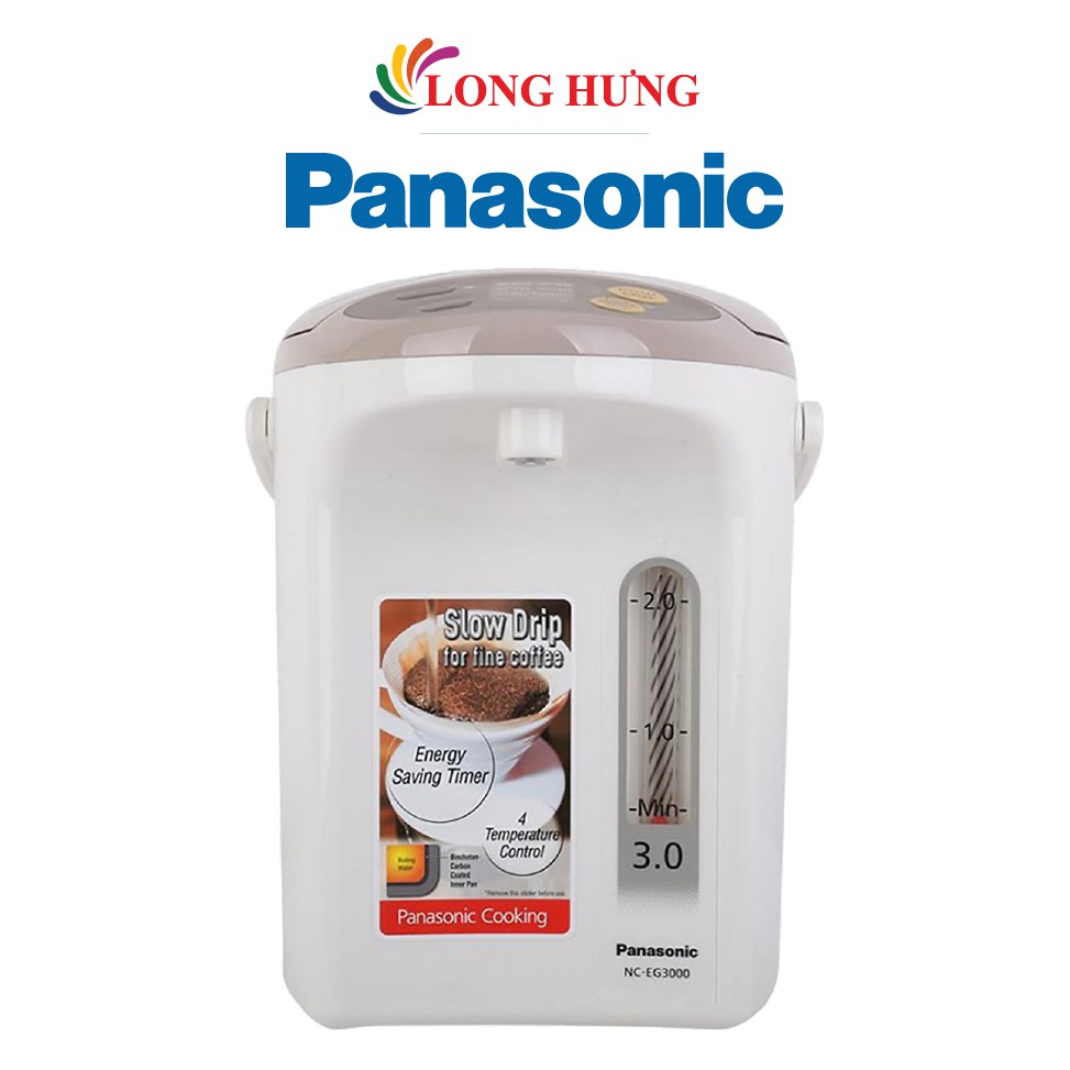 [Mã ELHADEV giảm 4% đơn 300K] Bình thủy điện Panasonic 3.0 lít NC-EG3000CSY - Hàng chính hãng