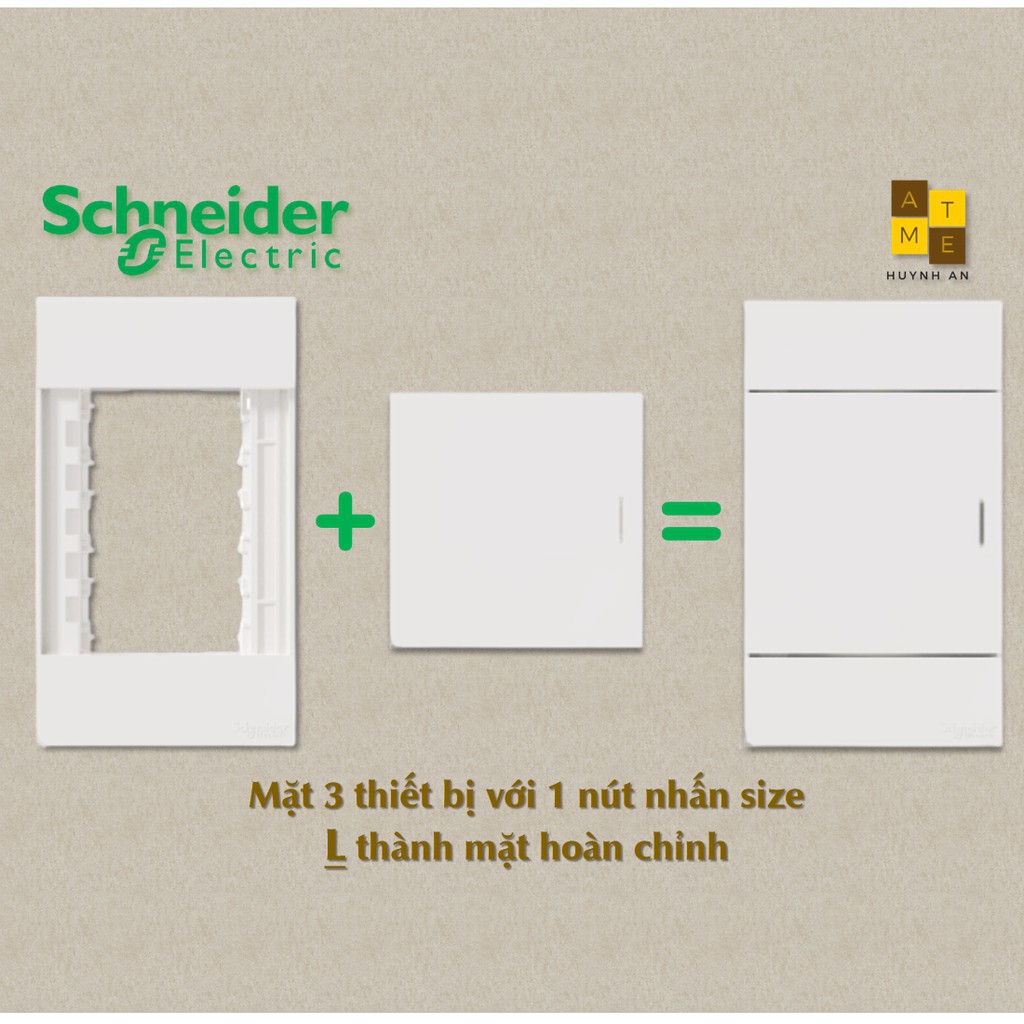 Mặt nạ 3 thiết bị size S M3T03_WE dòng Avatar On A siêu phẳng đẳng cấp, Hãng Schneider Electric