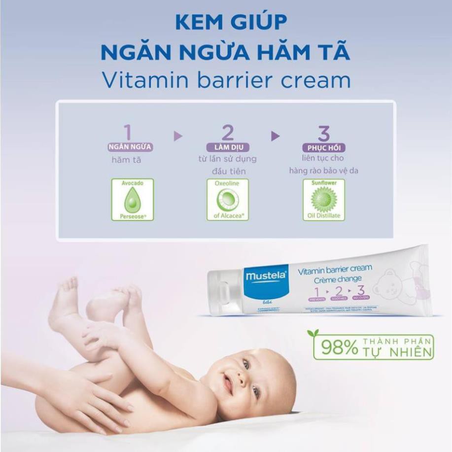 Kem Trị Hăm Tã Cho Trẻ Sơ Sinh & Em Bé Mustela 100ml