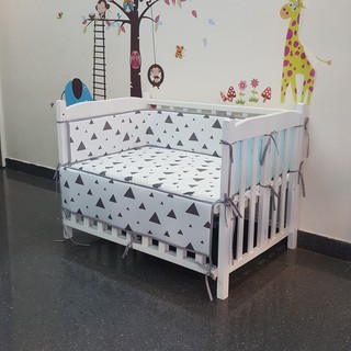 Combo nệm, quây, ga cao cấp cho bé. kích thước 70x110 cm