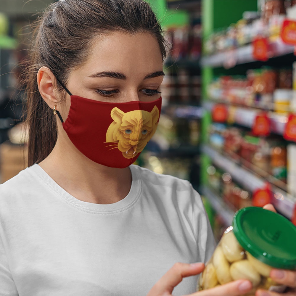 Khẩu trang happy new year 2022 chúc mừng năm mới nhâm dần tết tài lộc may mắn cát tường CARTWELL bảo vệ toàn diện không