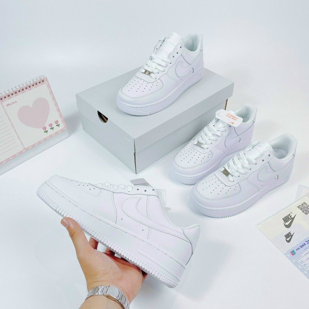 Giày thể thao sneaker Air Force 1 Full Trắng cực hót, dễ phối đồ | BigBuy360 - bigbuy360.vn