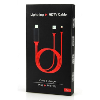 KHUYẾN MÃI CÁP LIGHTNING IPHONE 5,6,7 RA HDMI LÊN TIVI 2M