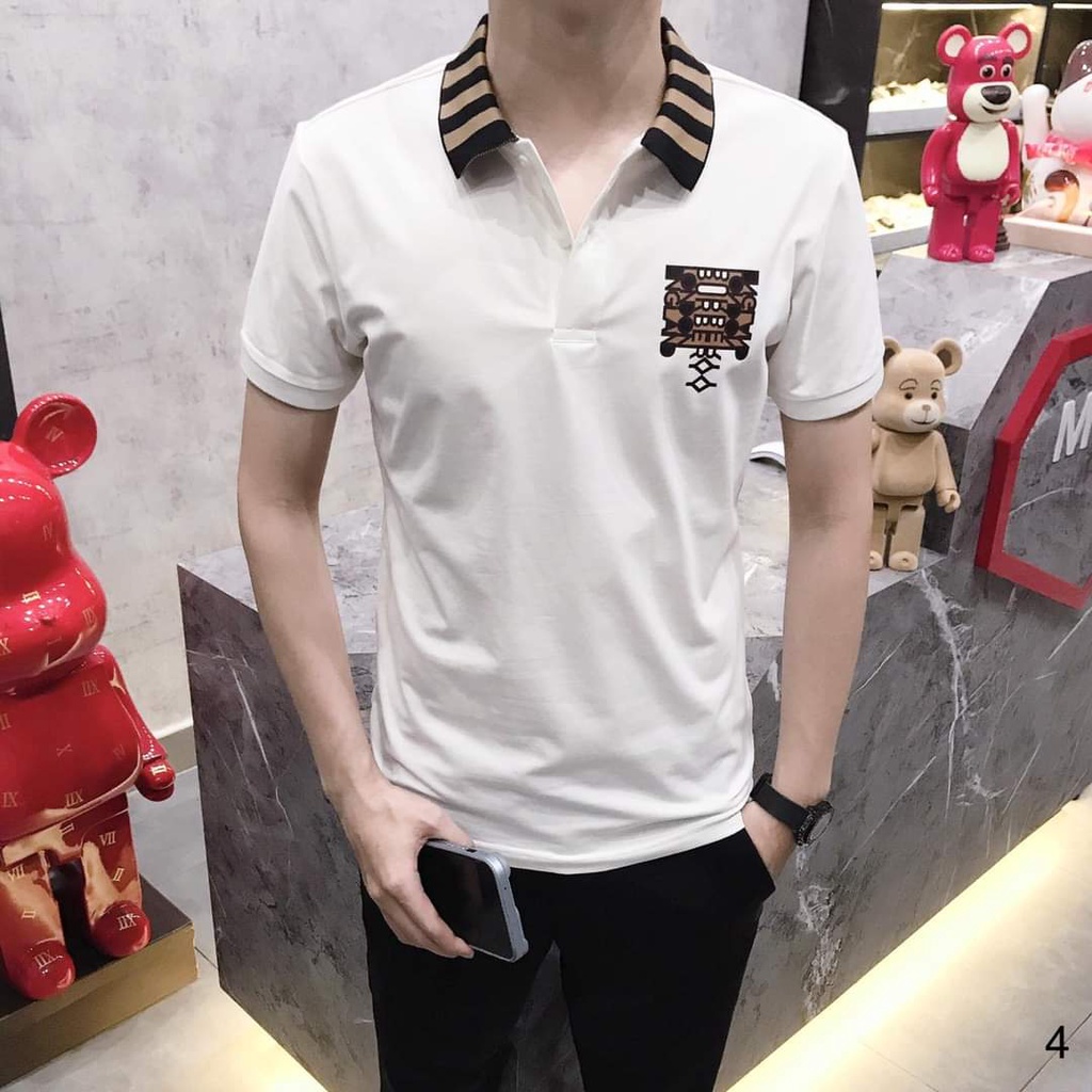 ÁO THUN POLO CỔ BẺ HOẠ TIẾT PHỐI MÀU CỰC CHẤT, CỰC PHONG CÁCH