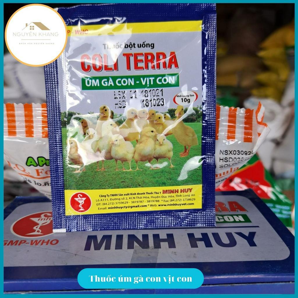 Thuốc úm gà con vịt con Coli Tetra điều trị ecoli, tụ huyết trùng, viêm khớp viêm xoang trên gà vịt 10gr