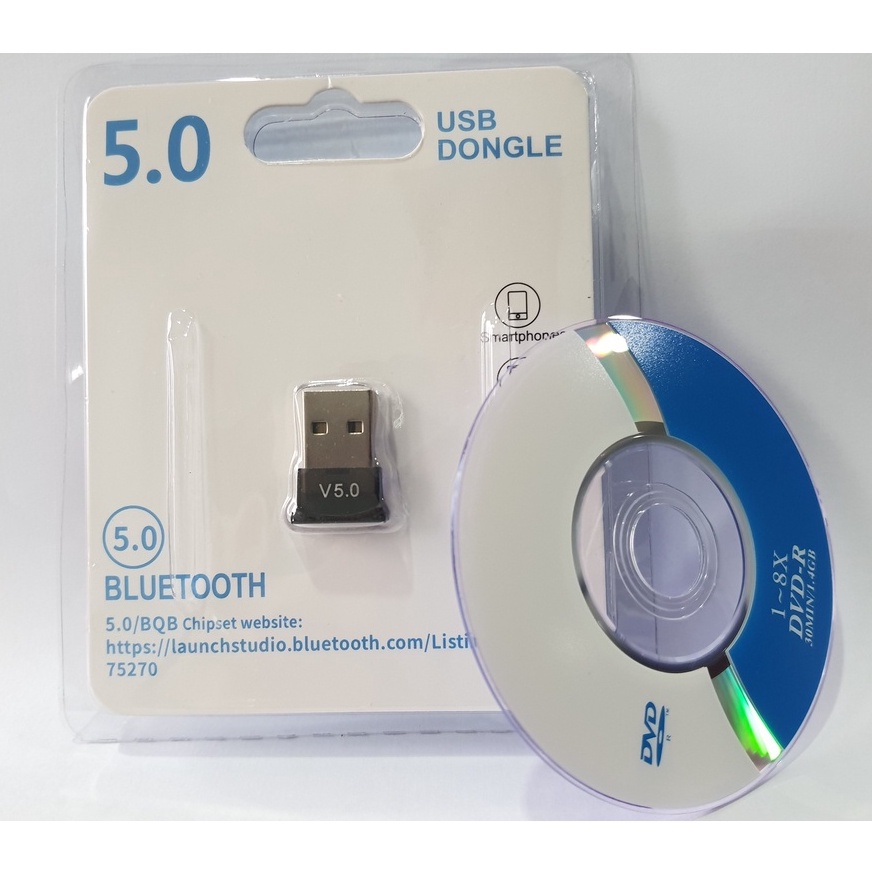 USB Bluetooth 5.0 Dongle dùng cho PC và Laptop phát ra bluetooth kết nối với loa bluetooth và truyền data | BigBuy360 - bigbuy360.vn