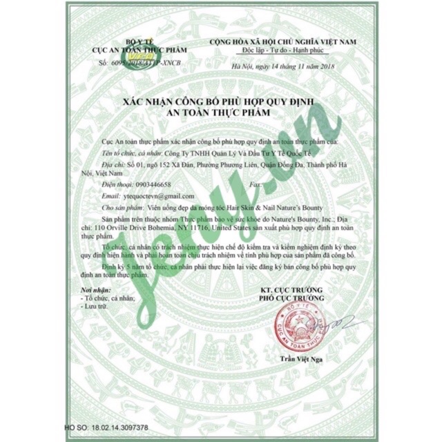 Đẹp da móng tóc Extra Strength Hair skin nail Nature's Bounty 250v (Date 3/2022) | Thế Giới Skin Care