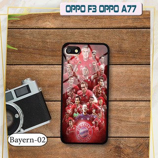 Ốp lưng kính 3D OPPO F3/ A77- hình đội bóng