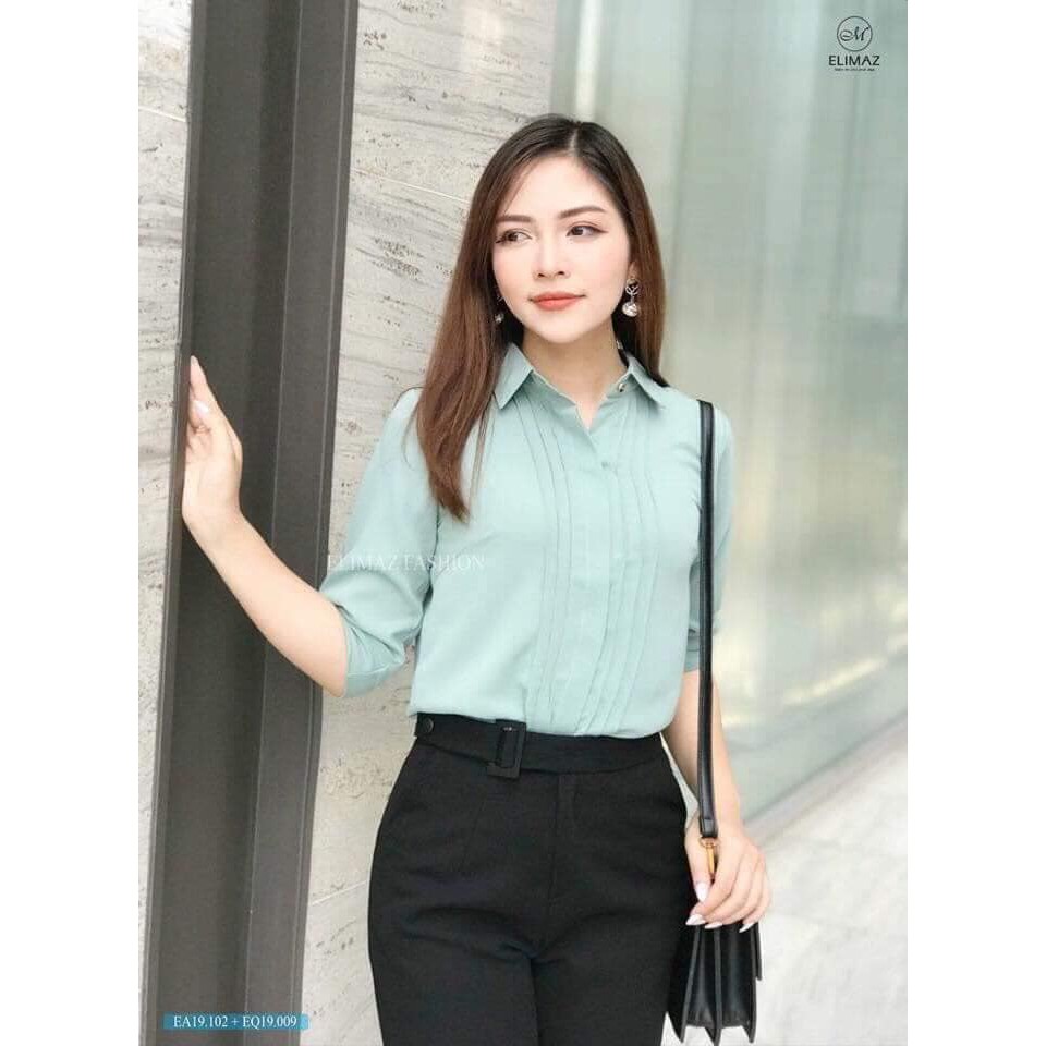 Baggy Công Sở💖𝑭𝑹𝑬𝑬𝑺𝑯𝑰𝑷💖Quần Tây  Cạp Cao Đai Vuông Form Suông Hàng Thiết Kế 2 Màu Không Nhăn Nhàu | BigBuy360 - bigbuy360.vn