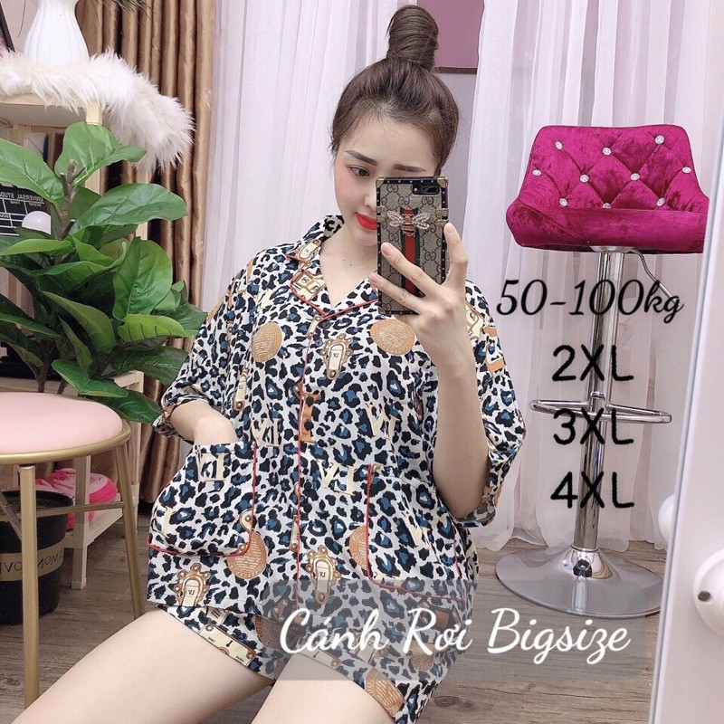 Đồ bộ lụa Cánh rơi 55-100kg Bigsize lụa mango mịn mát