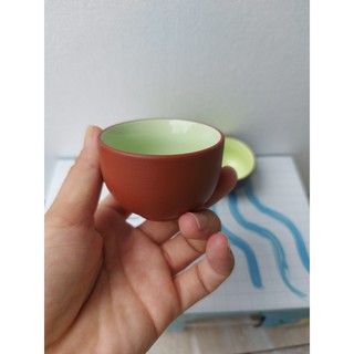Chén -  ly trà đất nung (không có ấm)