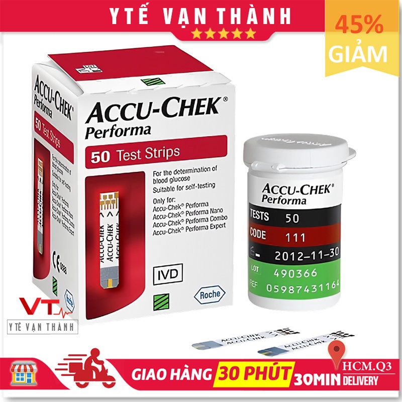 ✅ [50 QUE] Que Thử Đường Huyết: Accu Chek Performa (AccuChek - Accu-Chek) Date Xa - VT0059