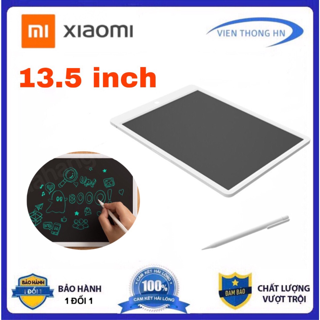 Bảng vẽ điện tử màn hình LCD 13.5 inch Xiaomi chữ viết siêu rõ nét kèm bút vẽ kỹ thuật digital drawing - vienthonghn