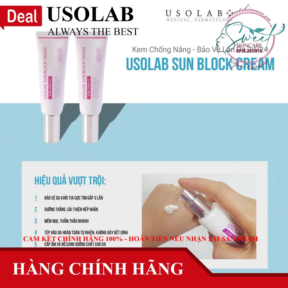 Kem chống nắng, dưỡng trắng Sun Block Cream Usolab Korea