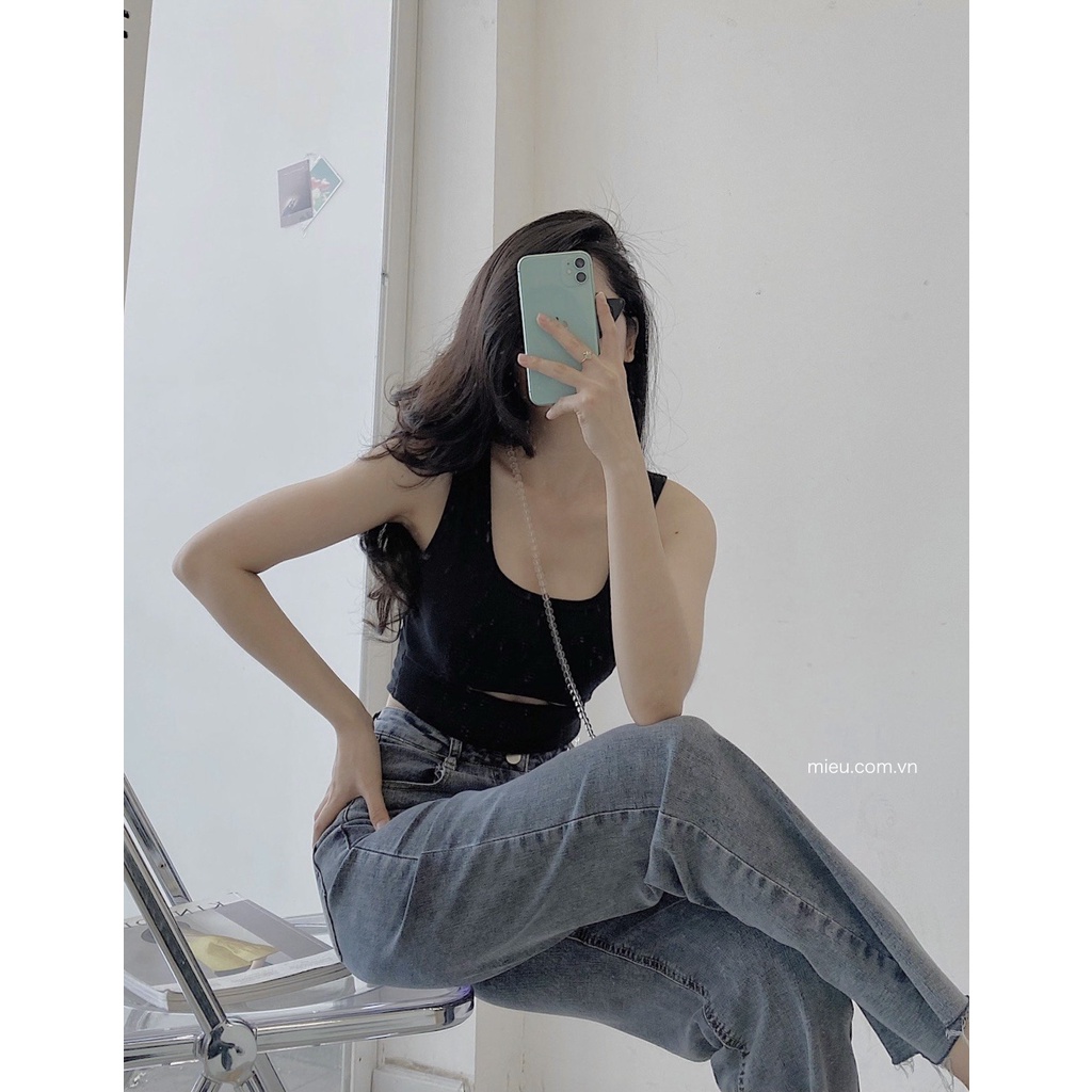 [ Miều ] Quần jean dài suông  - 8601