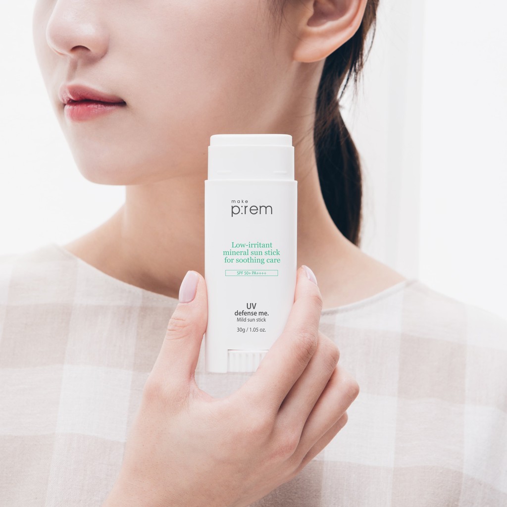 Kem chống nắng vật lý dạng thanh MAKE P:REM UV defense me. Mild sun stick 30g | BigBuy360 - bigbuy360.vn