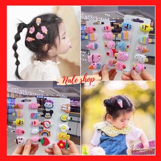 Kẹp Tóc Đáng Yêu Cho Bé Gái ( 1 vỉ 5 kẹp)