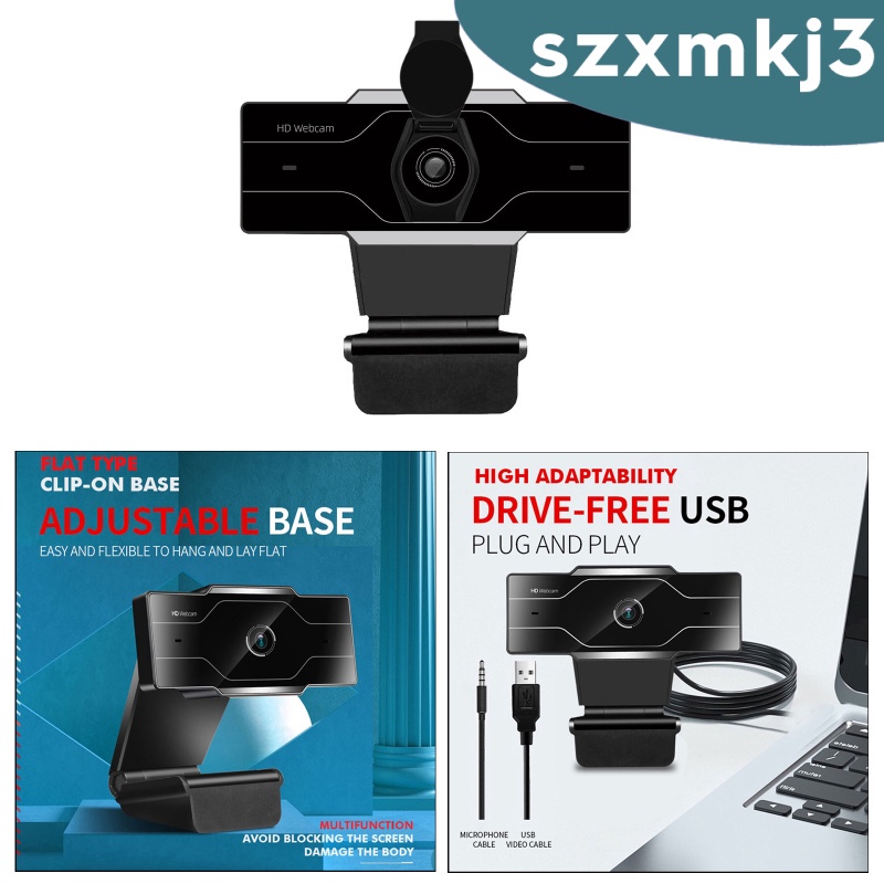 [giá giới hạn] Webcam HD Web Camera Cam Microphone For PC Laptop 720P Orange