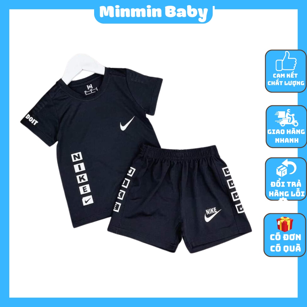 Bộ thể thao cho bé trai Minmin baby, Đồ bộ quần áo bé trai chất thun Cotton siêu mát cho bé QATEA27 từ 6-28kg