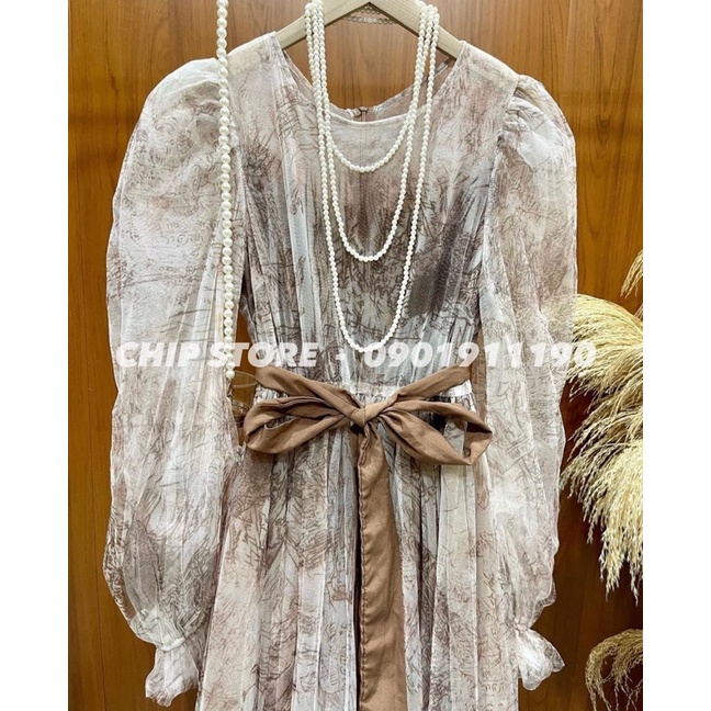 VÁY REN HOẠ TIẾT KOREA CAO CẤP TIỂU THƯ SANG CHẢNH