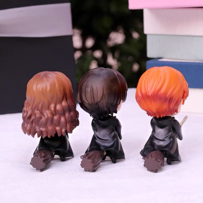 Mô hình Harry Potter - Mô hình Harry Potter Ron Hermione Chibi 20cm