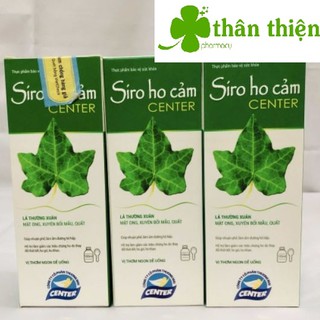 {Chính hãng} SIRO HO CẢM CENTER – Hỗ trợ giảm ho hiệu quả do viêm họng, cảm cúm, rát họng, khản tiếng (chai 100ml)