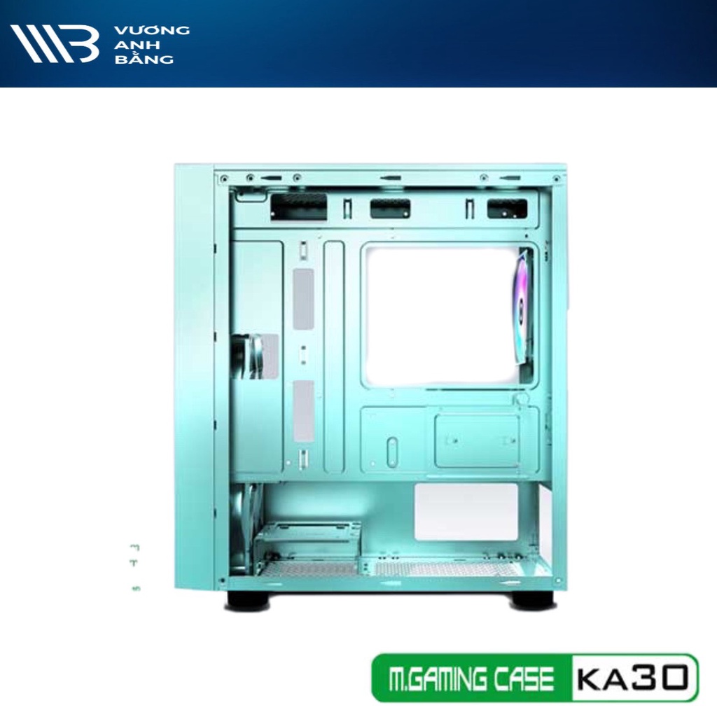 Thùng máy Case VSP Gaming KA30 Pink/white/green (No Fan)