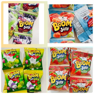  Combo 10 Gói Kẹo Dẻo Trái Cây Orion Boom Jelly vị Đào Nho Dâu Xoài Muối Ớt Chanh Dây  25g gói  