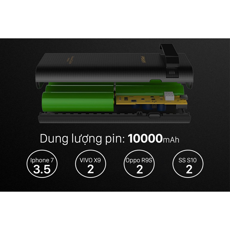 Pin dự phòng Portable power Pisen 10000mAh
