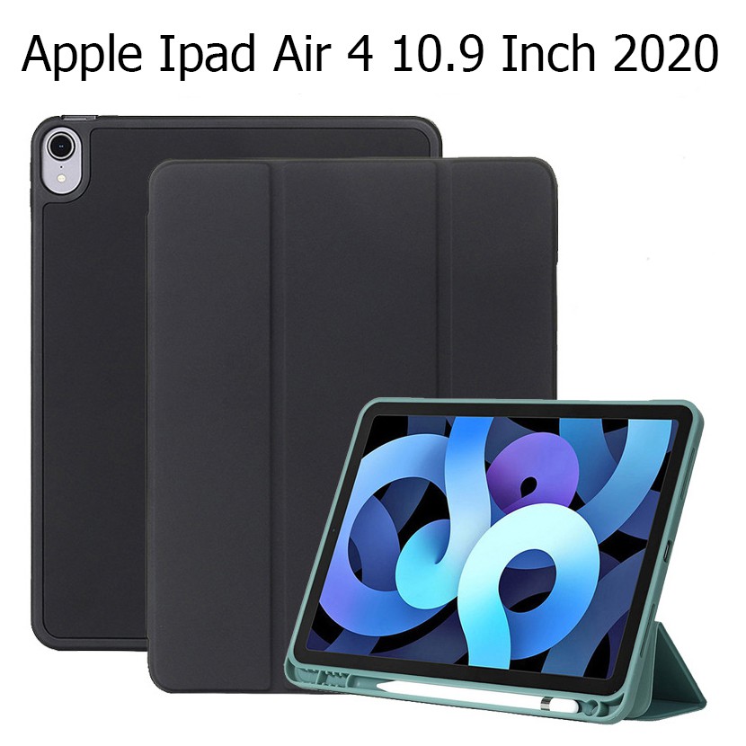 Bao Da Apple Ipad Air 4 10.9 Inch 2020 Cover Dành Cho Có Khe Cho Apple Pencil Hỗ Trợ Smart Cover