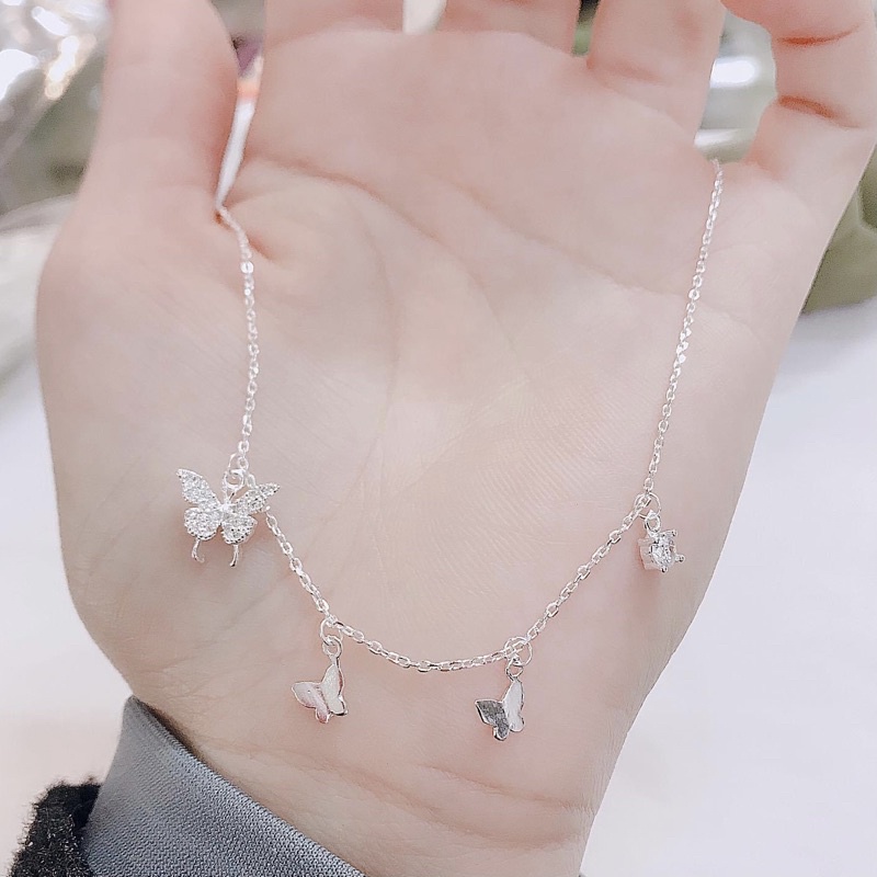 Dây chuyền nữ Bươm Bướm Bạc ta - Vàng Bạc Khải Khải