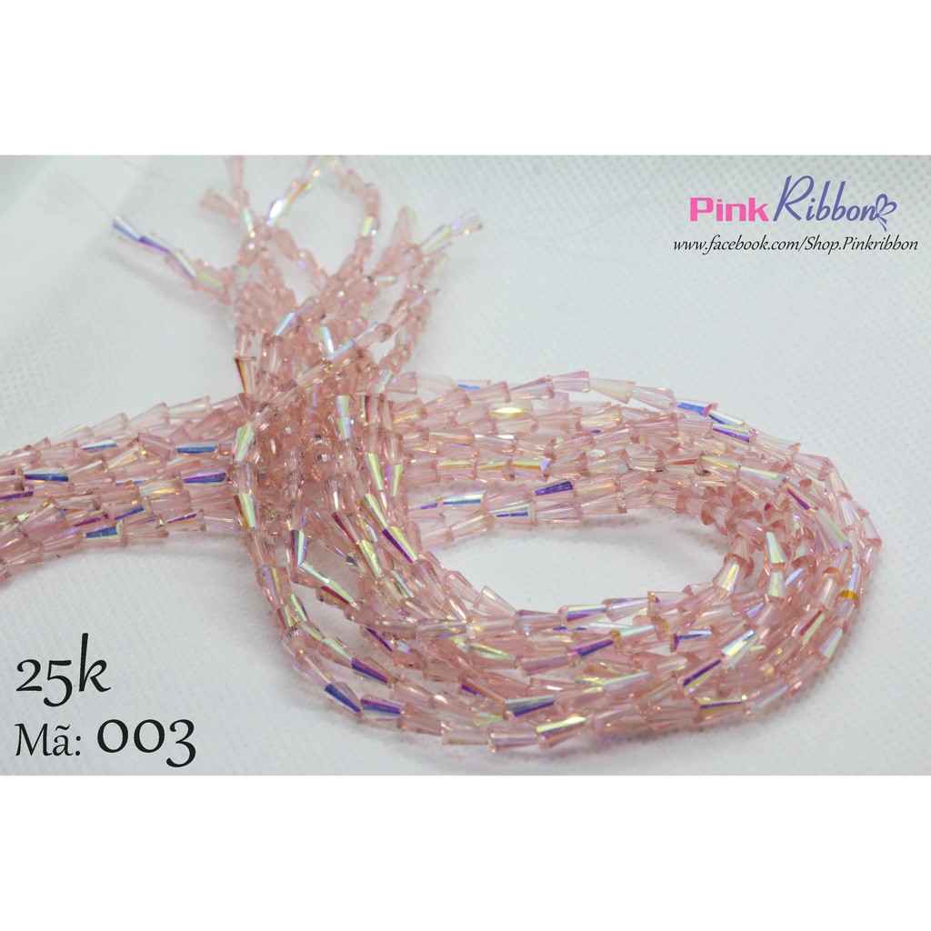 Dây hạt pha lê chuông 7mm - link 1/2