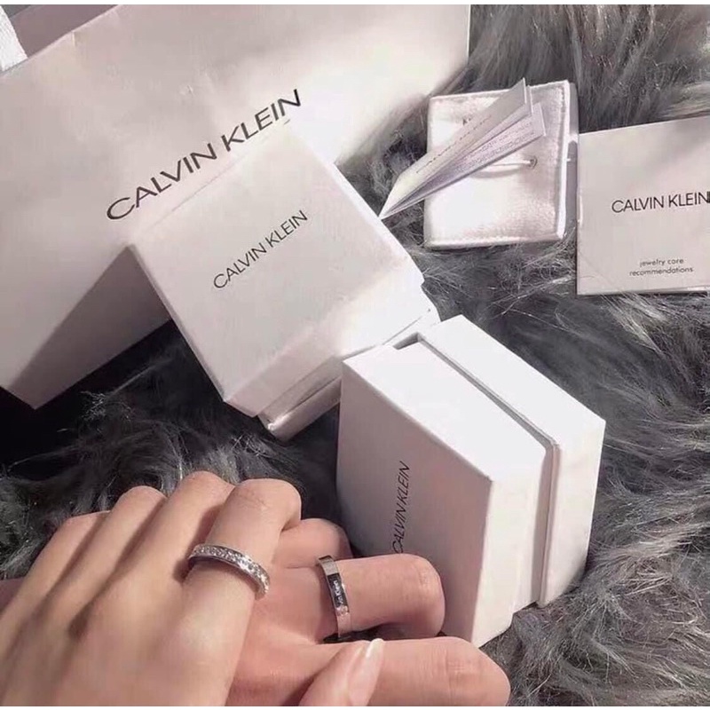 Nhẫn đôi, nhẫn cặp nam nữ Calvin Klein sang trọng