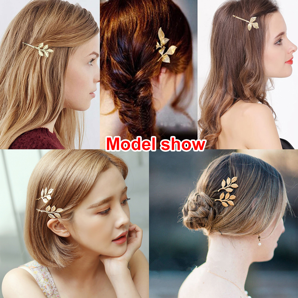 Kẹp tóc thời trang bằng kim loại long lanh cho phái nữ