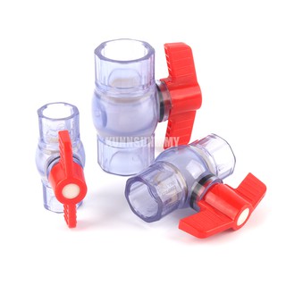 1 van pvc trong suốt 20/25/32mm cho ống nước bể cá