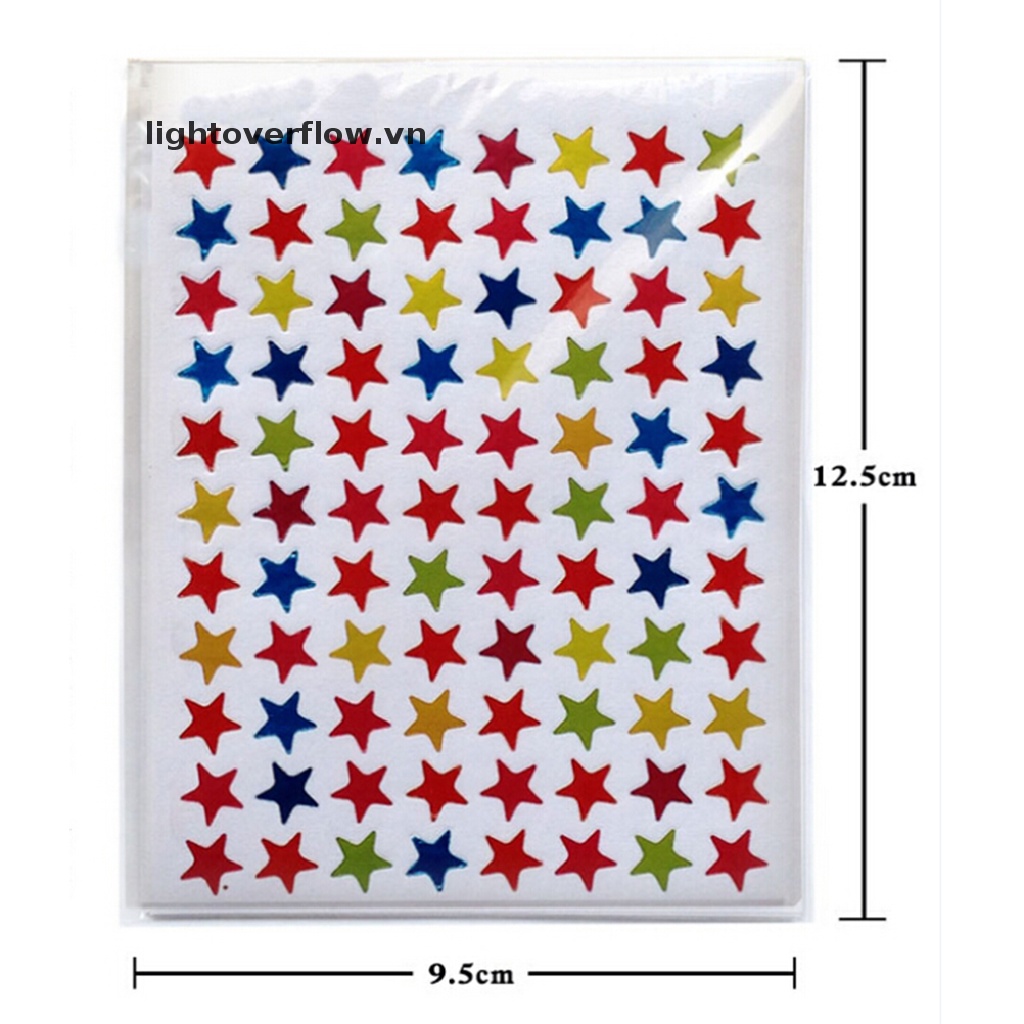 Bộ 880 Miếng Dán Hình Ngôi Sao Dùng Làm Đồ Thủ Công / Khen Thưởng Cho Giáo Viên