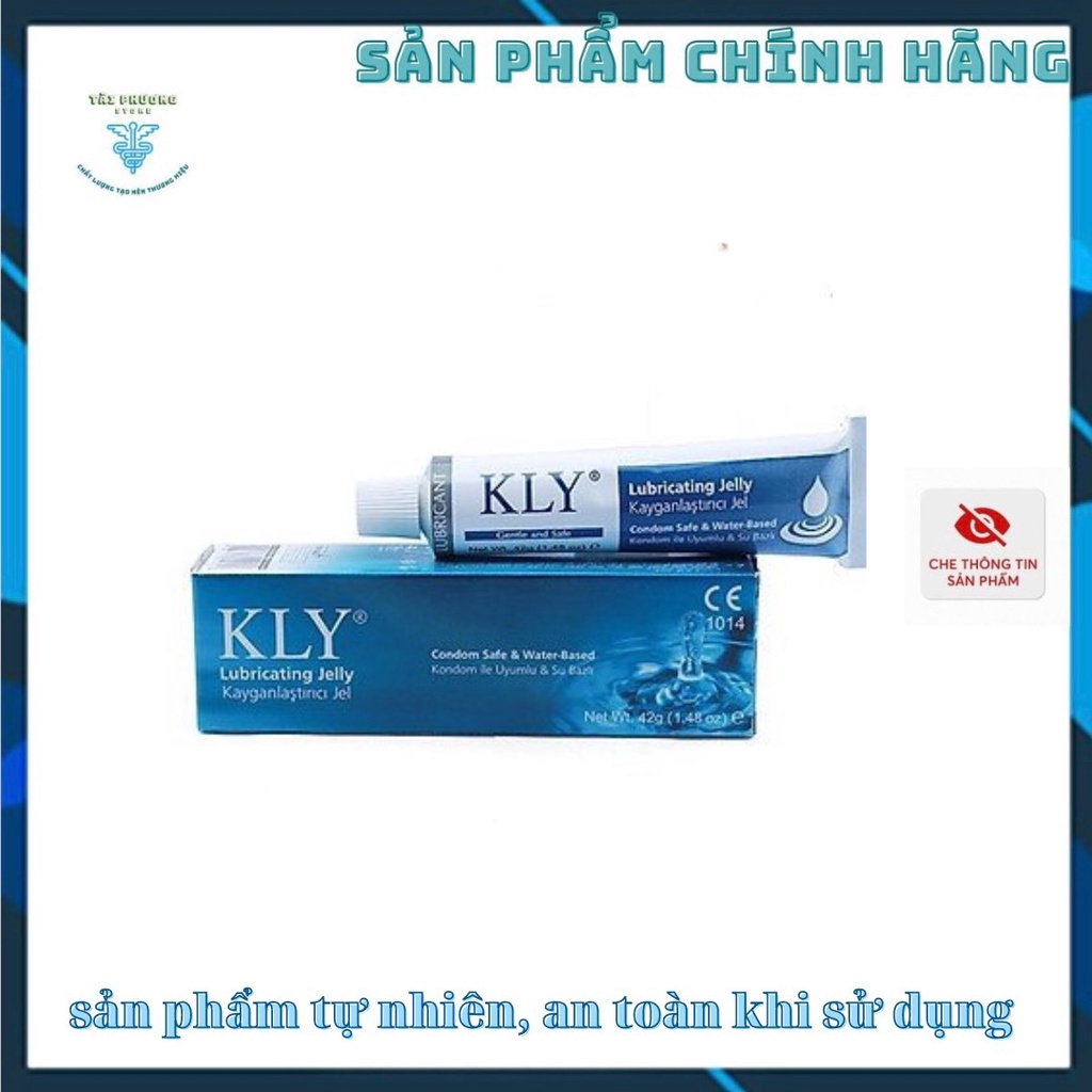 Gel bôi trơn gốc nước KLY, siêu an toàn, hiệu quả, nhập khẩu từ Thổ Nhĩ Kỳ - tuýt 42 & 82 gram