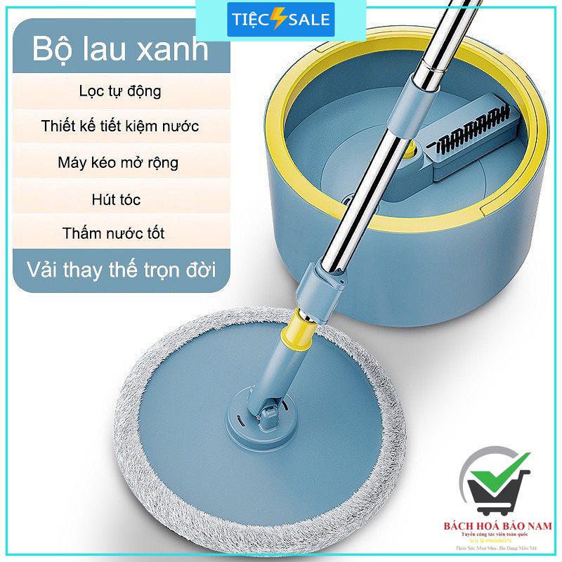BỘ CHỔI LAU NHÀ 360 ĐỘ TÁCH NƯỚC BẨN CHEF&CHEF SIÊU HIỆN ĐẠI/BỘ CHỔI MOD / CHỔI K9