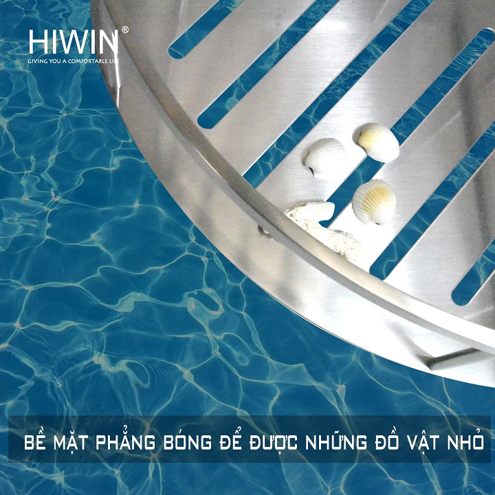Kệ góc nhà tắm inox 2 tầng inox 304 HIWIN Y-217